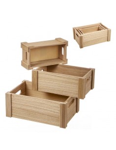 Caja de madera natural Lanai 2