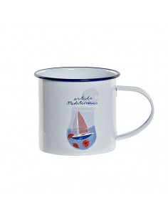 Taza mug metal Mediterráneo