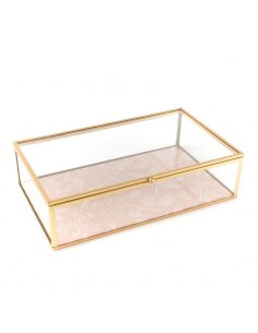 Caja cristal dorado Tiana