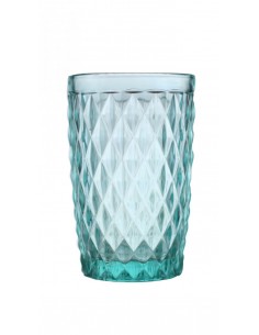 VASO CRISTAL TURQUESA 350ML