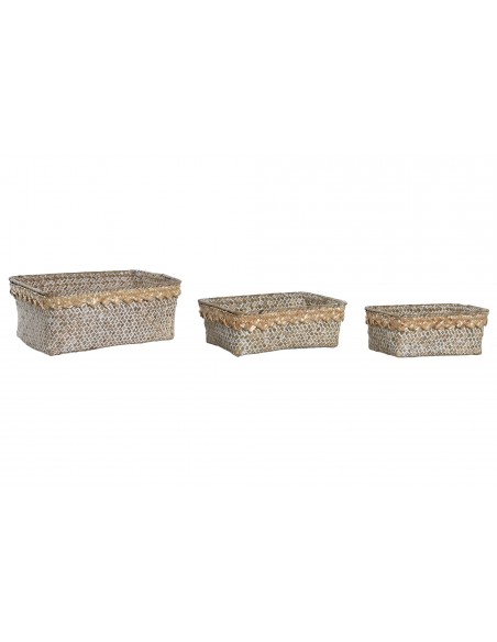 Cesta de mimbre rectangular pequeña por 3,50 € 【Envío 24 horas】