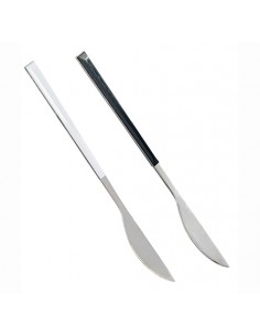 Cuchillo mango blanco y negro