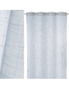 Cortina visillo azul 140x260cm