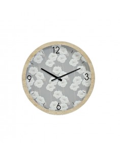 Reloj pared flores 50cm