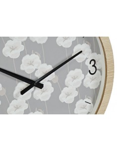 Reloj pared flores 50cm 2