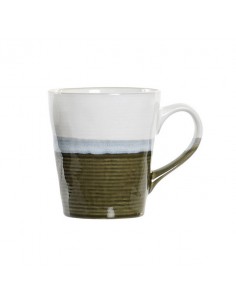 Taza mug líneas azul y verde